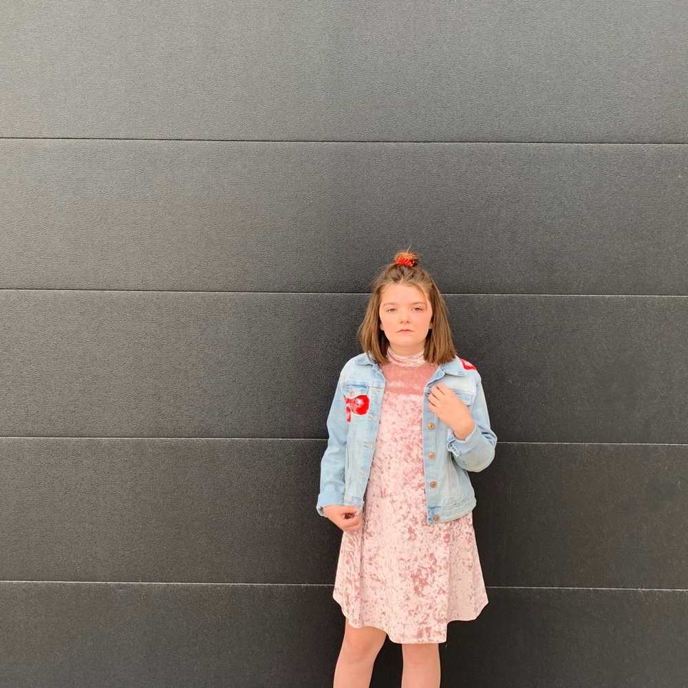 Ruby and bloom velvet dress